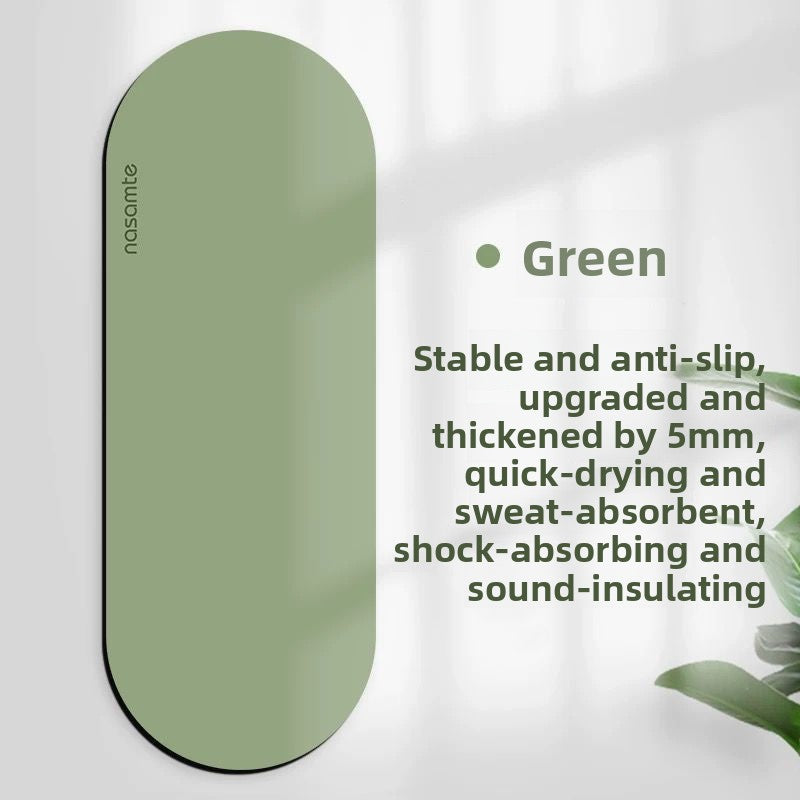 Thickened Non-Slip Oval Yoga Mat