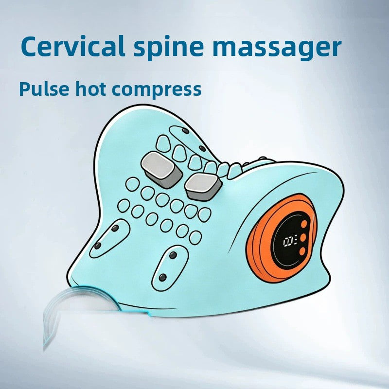 Electric Neck Massager with Heating and Vibration