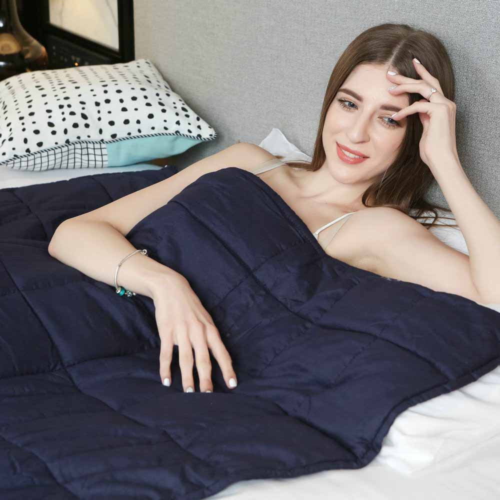 Weighted Brushed Polyester Blanket